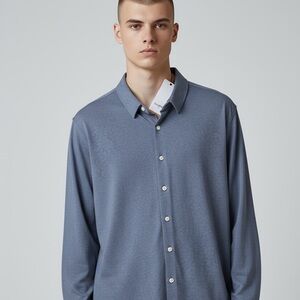 Goodfellow & Co Men's Steel Blue Dress Shirt